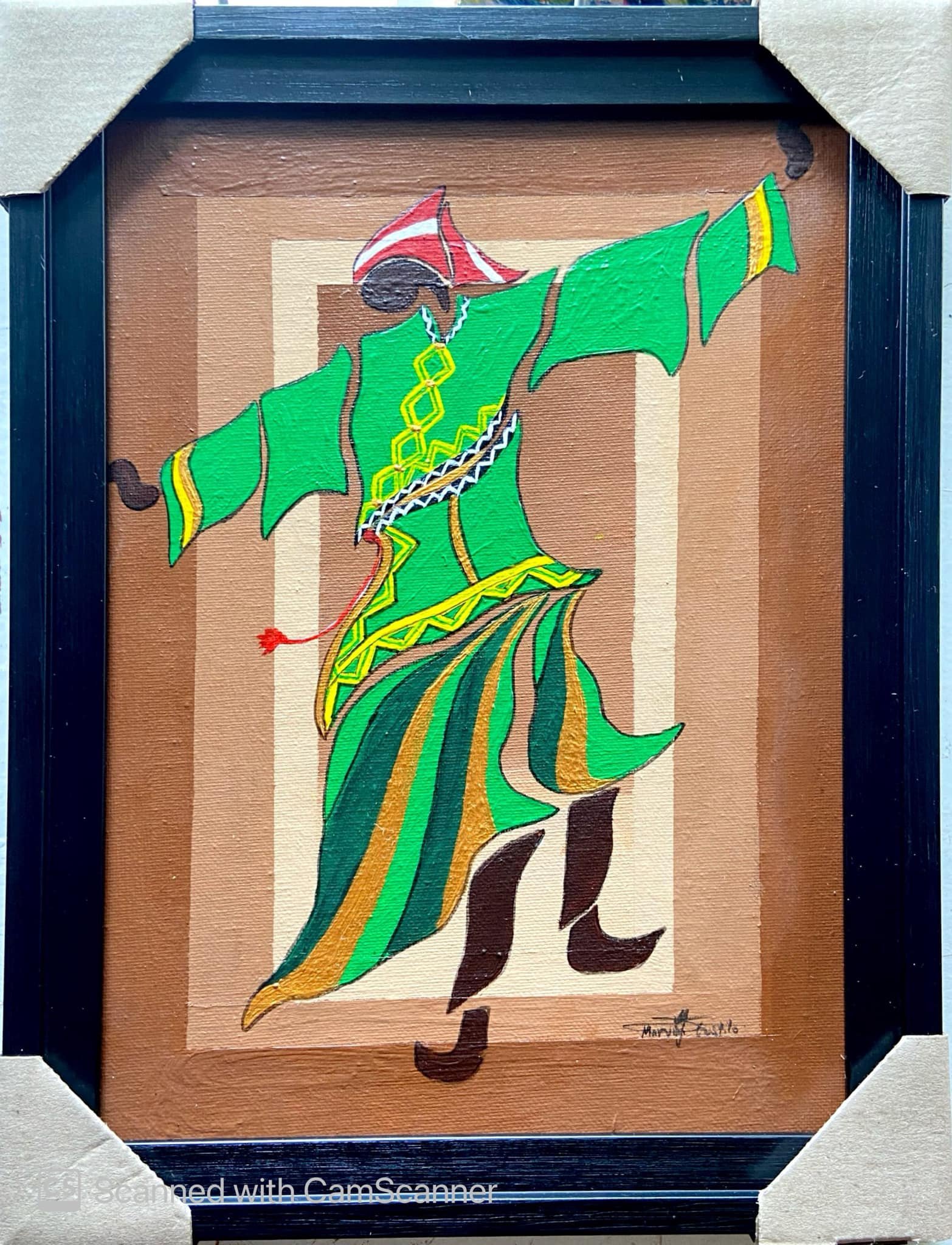 Culture stick man " Lady in black "