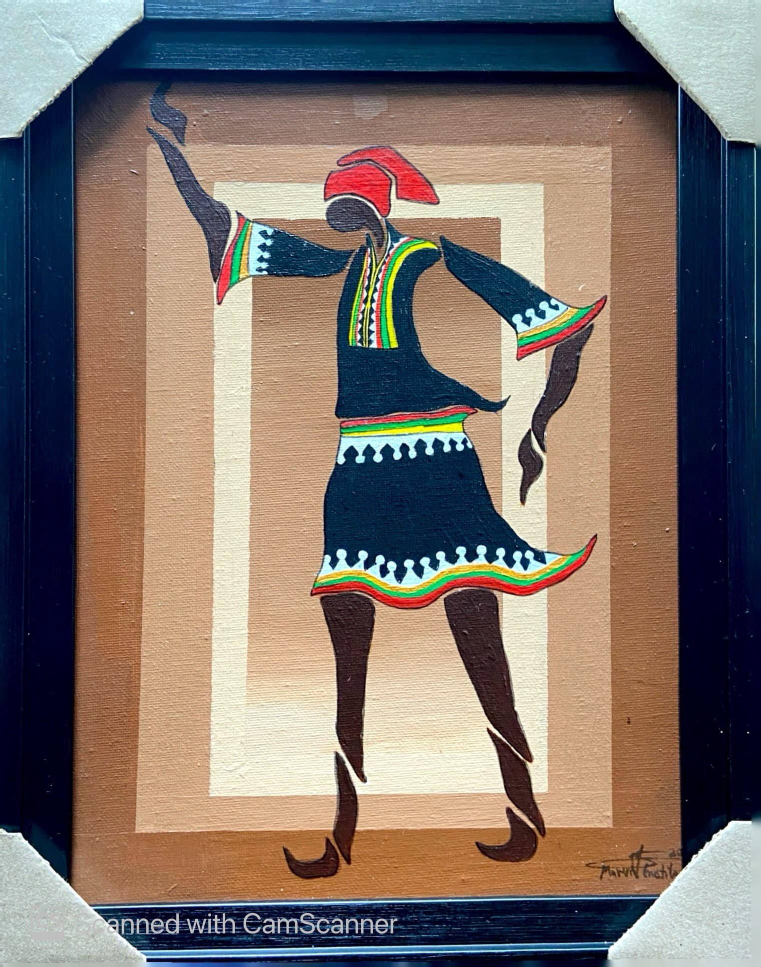 Culture stick man " Lady in black "